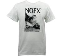 NOFX Band Fat Cat Punk Rock T-Shirt White