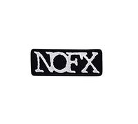 NOFX Silver Punkrock Melodic Hardcore Band Patch Badge Embroidered Iron on Applique Souvenir Accessory