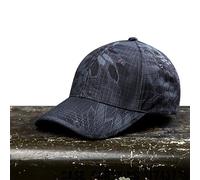 NOGA Python Camouflage Hat Simplicity Outdoor Sun Hat Army Hat Woodland Camo Outdoor Tactical Cap for Fishing Hiking Hunting (Black Python Camouflage)