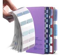 NOGAMOGA 420 Pcs Sticky Index Tabs, 0.47/0.98/1.77 Inch Colored Book Sticky Tabs, Writable and Repositionable File Tabs Flags for Books, Binders and File Folders (Morandi) Index Tabs