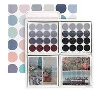NOGAMOGA Round Dot Washi Stickers, 100 Sheets 2240pcs 8mm/15mm Colorful Circle Stickers Color Coding Labels for Bullet Journals, Planners, Calendars and DIY Crafts - Morandi