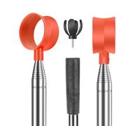 Nogcay 12ft Telescopic Golf Ball Retriever for Water, Portable Stainless Steel Ball Retriever Tool Golf Ball Grabber to Pick Up Golf Balls Orange