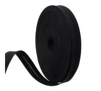 Nogeqi 1/2 Inch Bias Tape for Sewing, 22 Yards Double Fold Bias Tape,Binding Tapes,Black Hemming Tapes for DIY Garment Sewing, Seaming, Piping, Quilting (Thickened)