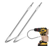 Nogeqi 2 Pcs Flexible Drill Bit Extension, 11.6 Inch 1/4”Hex Shank Bendable Drill Extension Bit Holder for Tight Spaces, Home Repair, Installations, Screw Retrieval(360°Rotating)