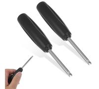 Nogeqi 2 Pcs Valve Core Removal Tool, Tire Valve Stem Tool for Bicycle Car Motorcycle Repair Install Accessory, Guard Against Over or Under Torquing