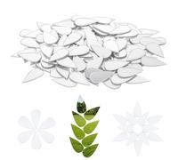 Nogeqi 200 Pcs Small Mirrors for Crafts Acrylic Mini Crafts Mirror Tiles Self Adhesive Teardrop Shape Mosaic Mirror Sheets for DIY Craft Art Disco Ball Wall Decor, 1.2x2.5 cm