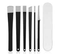 Nogeqi 6-Piece Pedicure Knife Set, Foot Care Instruments, Stainless Steel Foot Care Set, Callus Remover with Storage Box for Foot Care, Nail Care, Ingrown Toenails