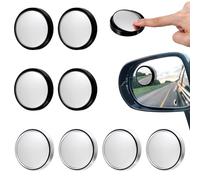 Nogeqi 8 Pcs Blind Spot Mirrors,360 Degree Car Blind Spot Mirror,2.2 Inch Side Mirror Blindspot Adjustable Convex Mirrors for Car SUV Trucks Motorcycles Wide View Angle