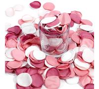 Nogeqi Pack of 200 Artificial Rose Petals Wedding Flower Confetti Dried Silk, Petals for Sprinkling Artificial Silk Petals Petal for Wedding Table Decoration Valentine's Day