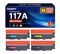 NOGIVY 117A Toner Cartridges Replacement for HP 117A W2072A W2070A W2071A W2073A Compatible with Color Laserjet MFP 179fnw 150nw 178nw 150a 150w 178nwg 179fwg (1Black 1Cyan 1Yellow 1Magenta, 4-Pack)