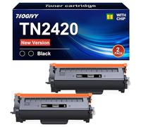 NOGIVY TN2420 Toner with Chip Compatible for Brother TN2420 TN-2420 for Brother MFC-L2710DW MFC-L2710DN HL-L2310DW DCP-L2530DW HL-L2310D (2 Black)