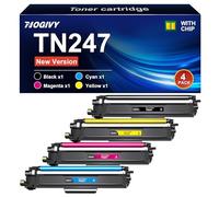 NOGIVY TN247 TN-243CMYK Toner Compatible with Brother TN243CMYK TN-247 for Toner Brother MFC L3750CDW DCP-L3550CDW MFC-L3750CDW HL-L3210CW MFC-L3770CDW HL-L3270CDW (Black Cyan Yellow Magenta, Pack of