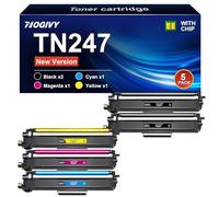 NOGIVY TN247 TN-247 TN-243 Toner Cartridges Compatible for TN 243 TN243 for Brother DCP-L3550CDW HL-L3230CDW MFC-3750CDW HL-L3210CW MFC-L3710CW DCP-L3510CDW (2Black 1Cyan 1Yellow 1Magenta, 5-Pack)