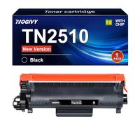 NOGIVY TN2510 TN-2510 Toner with Chip Compatible with Brother TN2510XL TN 2510 TN-2510 Toner for Brother MFC-L2860DWE MFC-L2835DW MFC-L2827DW HL-L2400DWE MFC-L2800DW HL-L2447DW (Black, Pack of 1)