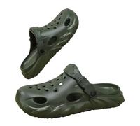 Nogkdyc Mens Big and Tall Clogs Wide Width Garden Water Shoes Breathable Slip on Beach Sandals House Slippers Size UK 12 13 14 15 16 17 (Green,15)