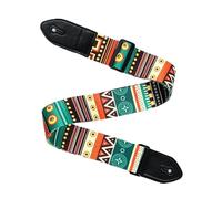Nogotizam 5cm Wide Adjustable Guitar Strap for Electric, Acoustic, and Bass Guitars - Soft, Durable with Vibrant National Style Design