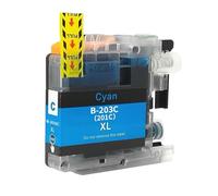 NOGROEZ Ink Cartridge For B-rother LC203 LC201 MFC-J460DW MFC-J480DW MFC-J485DW MFC-J680DW MFC-J880DW MFC-J885DW Printer(1PC Cyan)