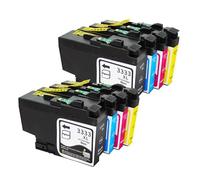 NOGROEZ Ink Cartridge For B-rother LC3333 DCP-J1100DW MFC-J1300DW Printer(2sets)