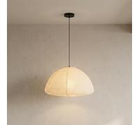 Nogy Large Paper Lantern Pendant Light - Ambient Lighting with Rice Paper Lampshade, Perfect for Home Decoration, Easy Installation (Hard Wired, 19")