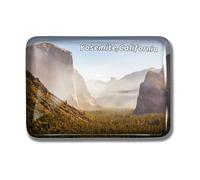Nogytize Crystal Glass Fridge Magnets for Yosemite National Park California USA Travel Souvenir Collectibles Rectangle Funny for Kitchen Gift Home Decoration Office Whiteboard Landmark
