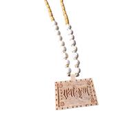 NOHA MERACDO Radha Krishna Tulsi Mala - Spiritual Gift Necklace for Hindu Spiritual Practitioners & Devotees