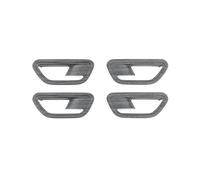 NOHEEU Auto Door Handle Pull Bowl Trim Sticker Decoration Cover Car Accessories for Kona SX2 2024 LHD Waterproof(Wood Grain2)