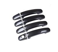 NOHEEU Carbon Fiber Chrome Car Door Handle Cover for Ford for Escape 2009 2010 2011 2012 2013 2014 2015 2016(1)