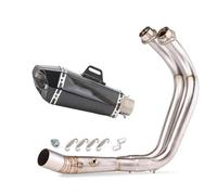 NOHEEU Motorcycle Exhaust Pipe Modified Exhaust Pipe Connecting Pipe For Y&amaha MT-07 FZ-07 MT07 FZ07 XSR700 2014-2023(Style 2)