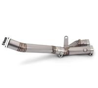 NOHEEU Motorcycle Modified Pipe Motorcycle Escape System Exhaust Mid Link Pipe Muffler For Y&amaha YZF R1 MT-10 MT10 FZ-10 2022 2023