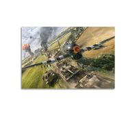 NOHF Military Fighter Poster Hawker Typhoon Poster Wall Art Print Retro Aesthetic Room Decor Office Decorations 16x24inch(40x60cm) Unframe-style