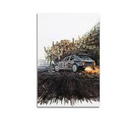 NOHF Sport Car Poster for Lancia Delta S4 Rally Poster Wall Art Print Retro Aesthetic Room Decor Office Decorations 08x12inch(20x30cm) Unframe-style