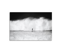 NOHF Surf Posters Black And White Ocean Beach Wave Surfing Poster Wall Art Print Retro Aesthetic Room Decor Office Decorations 24x36inch(60x90cm) Unframe-style
