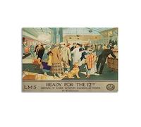 NOHF Vintage Railway Poster READY FOR “THE 12th” Poster Wall Art Print Retro Aesthetic Room Decor 08x12inch(20x30cm) Unframe-style