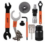 NOHJER Bicycle Repair Tool Kit,Bike Crank Puller Tool, Bike Crank Extractor, Bike Bottom Bracket Remover Hex Allen Wrench, 16mm 15mm Spanner Wrench, Bike Pedal Wrench,Bicycle Cassette Removal Tool