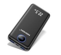NOHON Powerbank 10000 mAh Power Bank: 22.5 W PD Fast Charging with LED Display, USB-C Input & Output Quick Charge Function Mobile Phone Batteries, 4 Ports Compatible with iPhone 15 14 13 12 Samsung