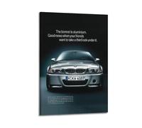 NOHYS M3 CSL E46 Sports Car Poster Germany Racing Poster Decorative Painting Canvas Wall Posters And Art Picture Print Modern Family Bedroom Decor Posters 20x30inch(50x75cm)