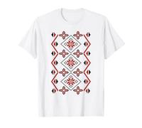 Noi Suntem Romani Traditional Romanian Folk Art Motifs T-Shirt