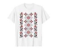 Noi Suntem Romani Traditional Romanian Folk Art Motifs T-Shirt