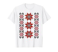 Noi Suntem Romani Traditional Romanian Folk Art Motifs T-Shirt