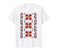 Noi Suntem Romani Traditional Romanian Folk Art Motifs T-Shirt
