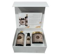NOÏA HAIR - Prestige Hair Care Routine Set - GLOW Collection - Shampoo + Mask + Serum (Silk Protein, Hyaluronic Acid & Honey)