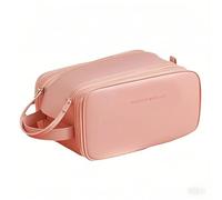 NOIAFZY 1-Pack Large Capacity Portable Multifunctional Cosmetic Bag - Travel Makeup Brush & Toiletries Storage Organizer, Pink
