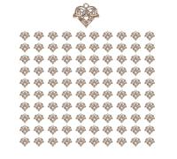 NOIAFZY 100pcs Ancient Silver Celtic Knot Hollow Love Charm Heart Alloy Pendant - 20x20mm DIY Jewelry Making Earrings Necklace Accessories