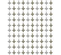 NOIAFZY 100Pcs Antique Silver+Ancient bronze color Plated Witch Knot Charms - Halloween Witchcraft Pendants for Jewelry Making, Necklace & Bracelet DIY Accessories