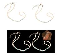 NOIAFZY 2PCS Boho-Chic Glow-in-the-Dark Beaded Anklet - Women's Colorful Resin Toe Ring Ankle Bracelet, Ideal for Beach Vacations, Festive Celebrations & Casual Wear