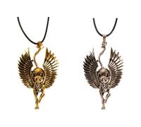 NOIAFZY 2PCS Handmade Creative Cat Shaped Pendant Egyptian Sphinx Necklace Jewelry Findings Components