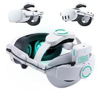 Noiposi Battery Head Strap 7500mAh for Meta Quest 3S/3/Quest 2,Double Knobs Adjustable Elite Strap Replacement,VR Accessories Strap Enhanced Support & Comfort & Reduce Pressure Extend Playtime
