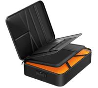 Noiposi Fireproof Document Box with Lock for Cash and A4 Files
