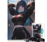 Noir Assassin 1000 Piece Jigsaw Puzzles for Teenagers Jigsaw Memory Lift Light Relax Image Assembly (38x52cm)
