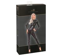 Noir - Black Snake Print Long Jumpsuit - XL